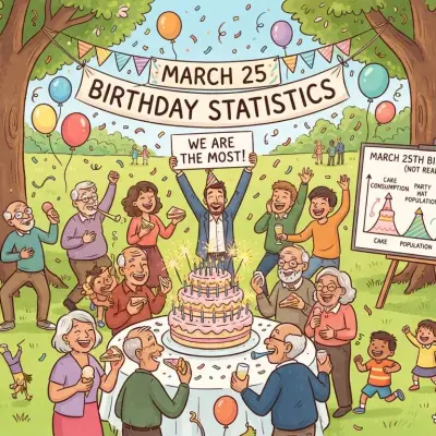 March 25 Birthday Statistics