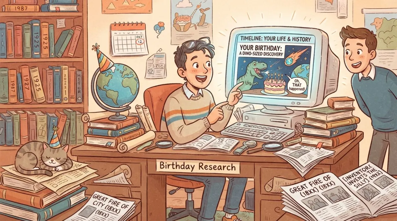 What Happened on My Birthday? illustration