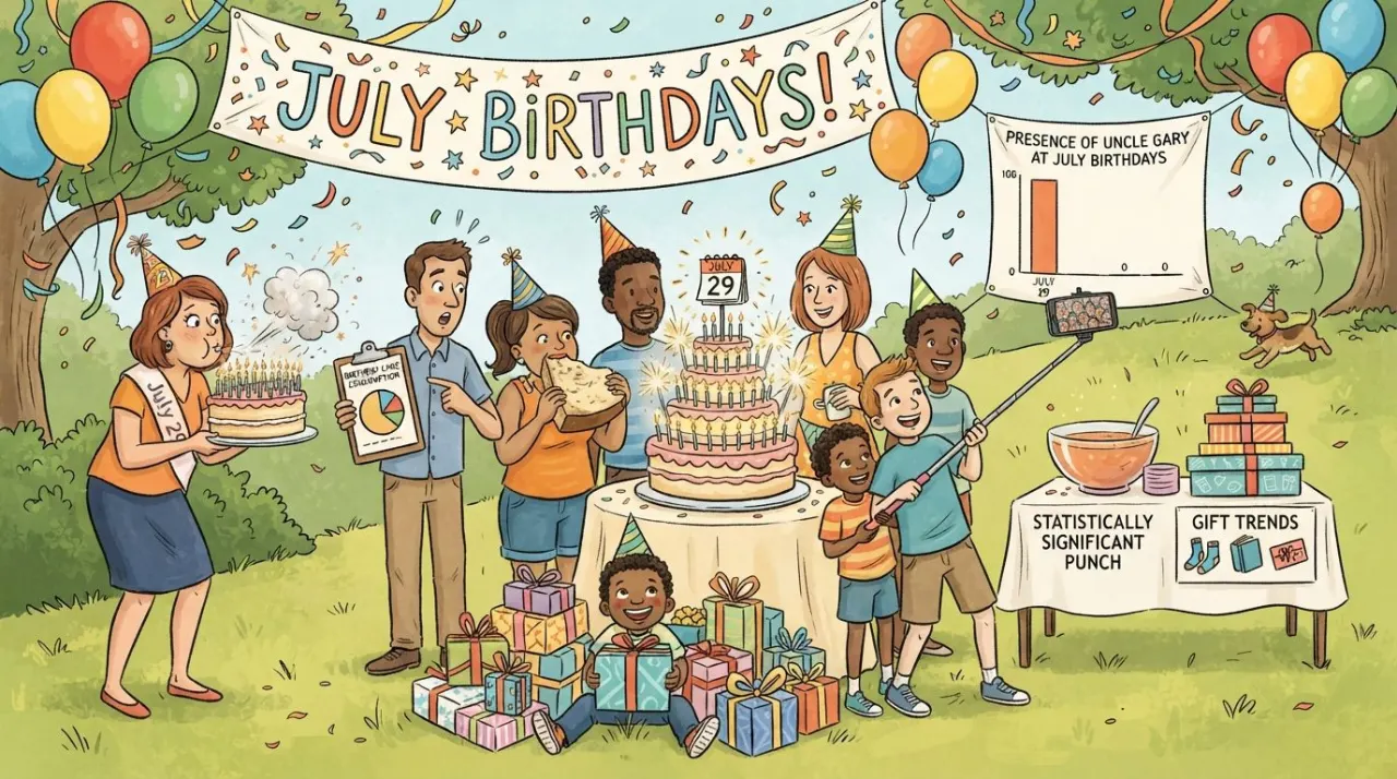 July 29 birthday statistics calendar image