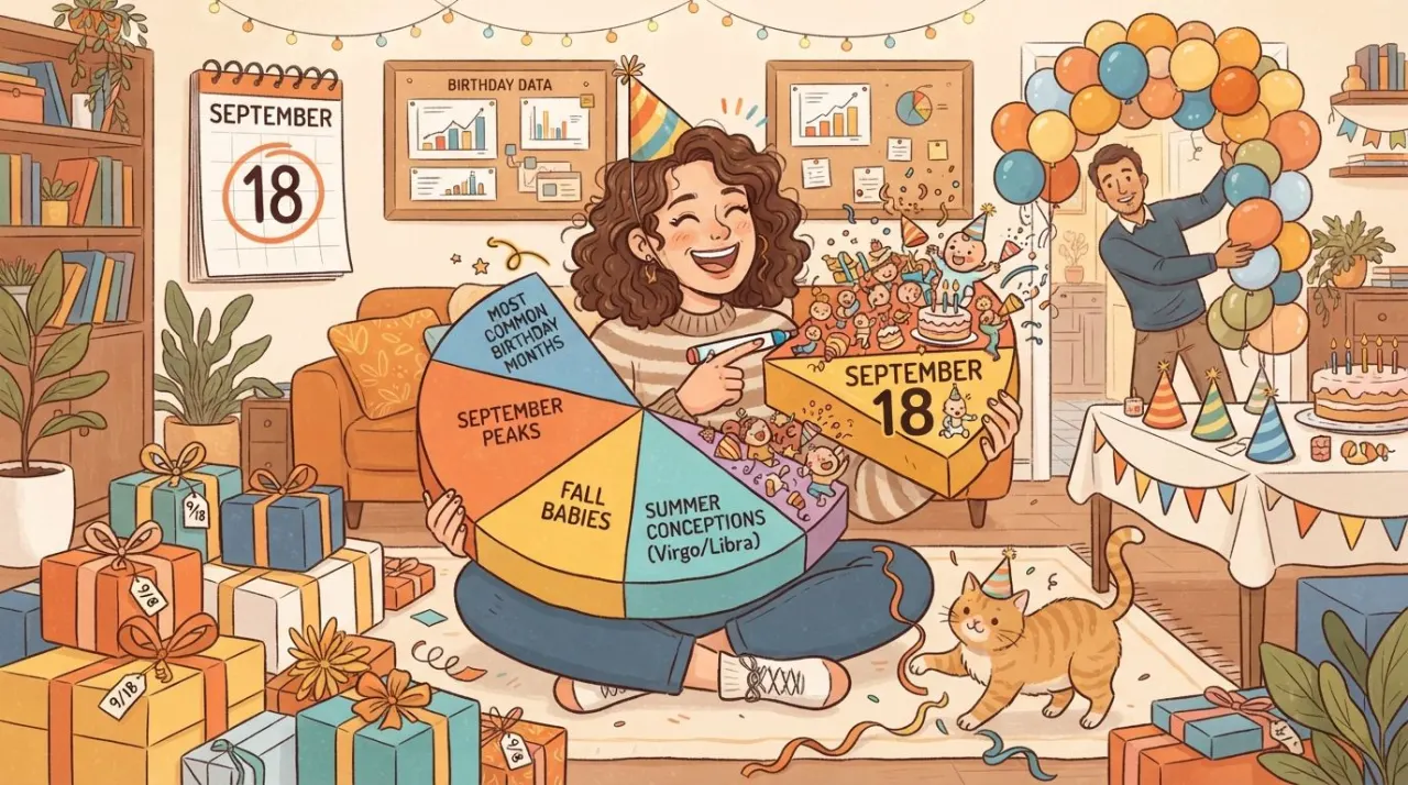 September 18 birthday statistics calendar image