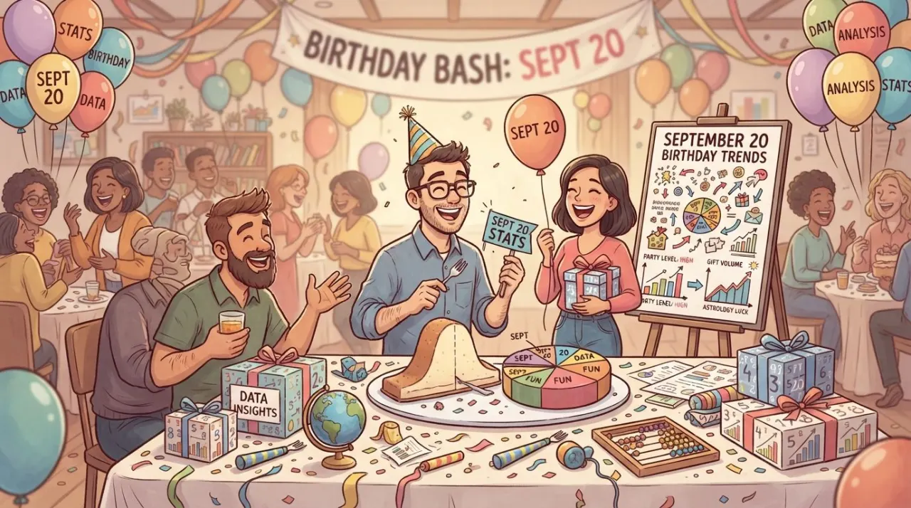 September 20 birthday statistics calendar image