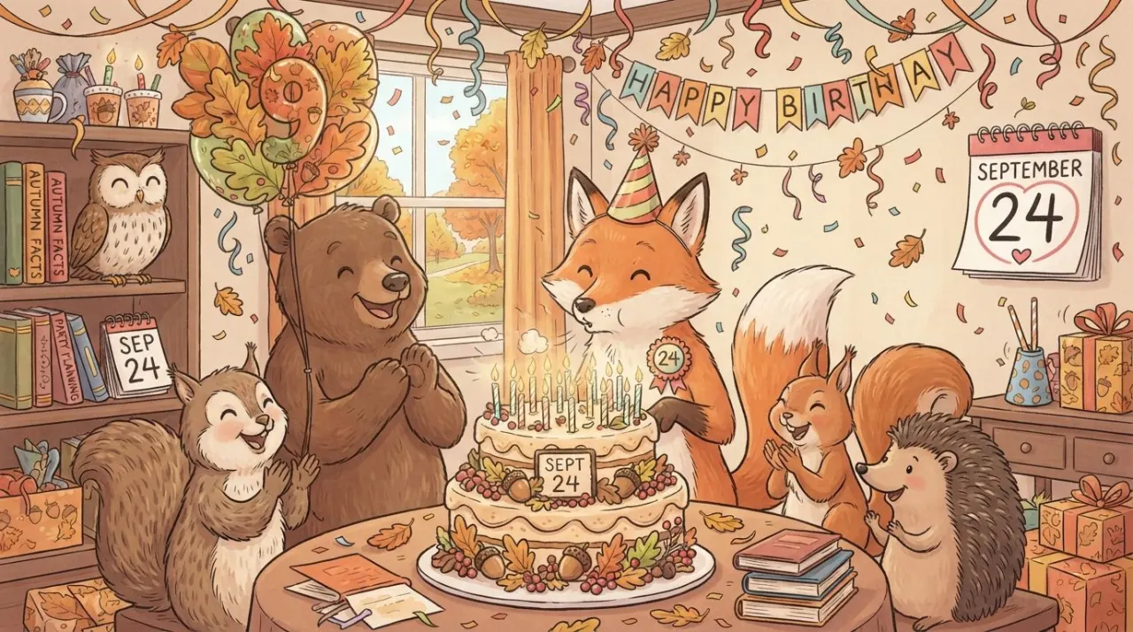 September 24 birthday statistics calendar image