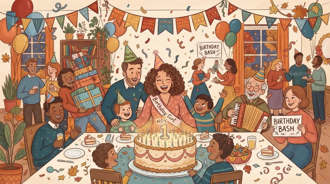 November 1 birthday statistics calendar image